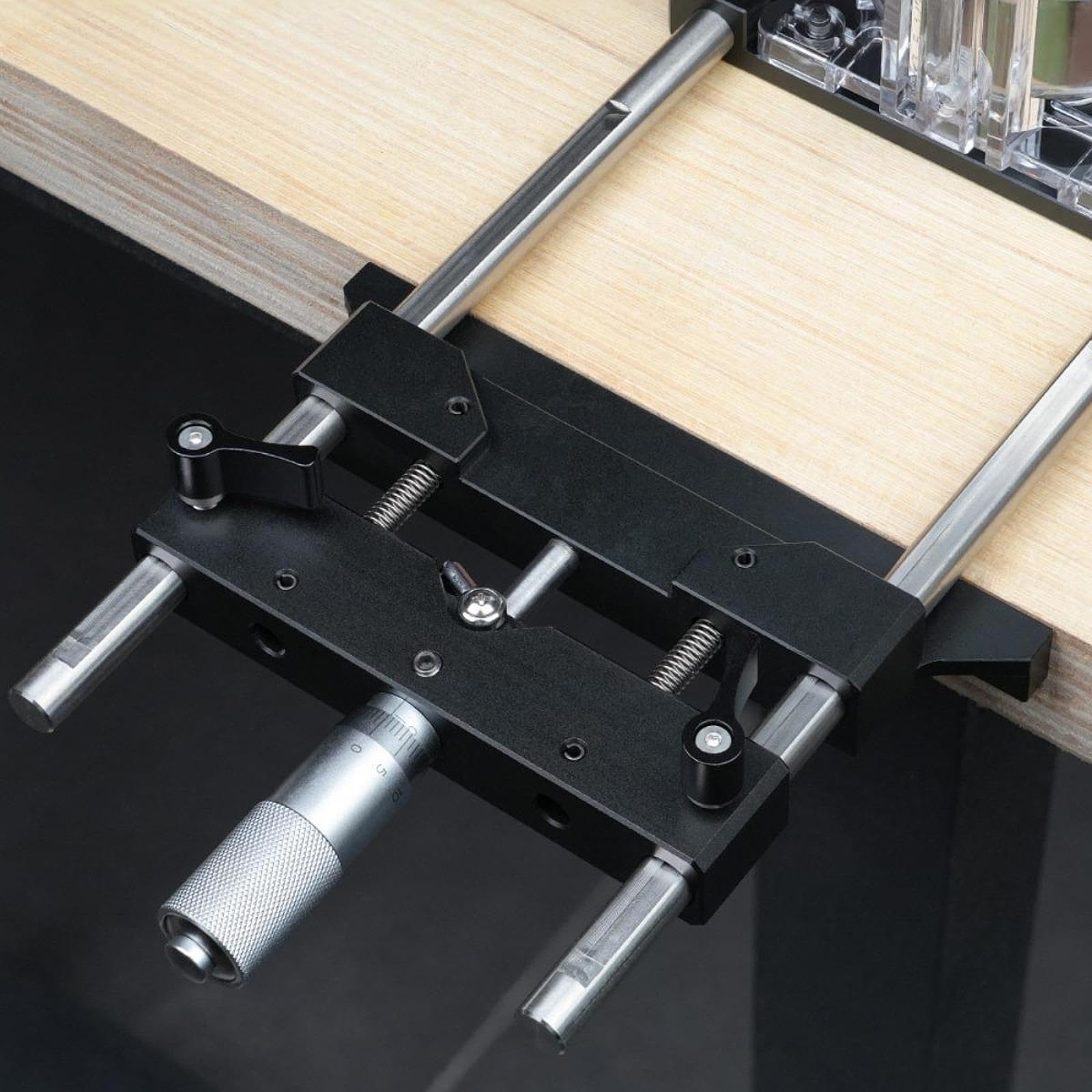 Base per fresatrice personalizzabile, utensile per scanalatura regolabile, progettato per tagli e scanalature precisi del legno. Staffa per scanalatura per fresatrice,