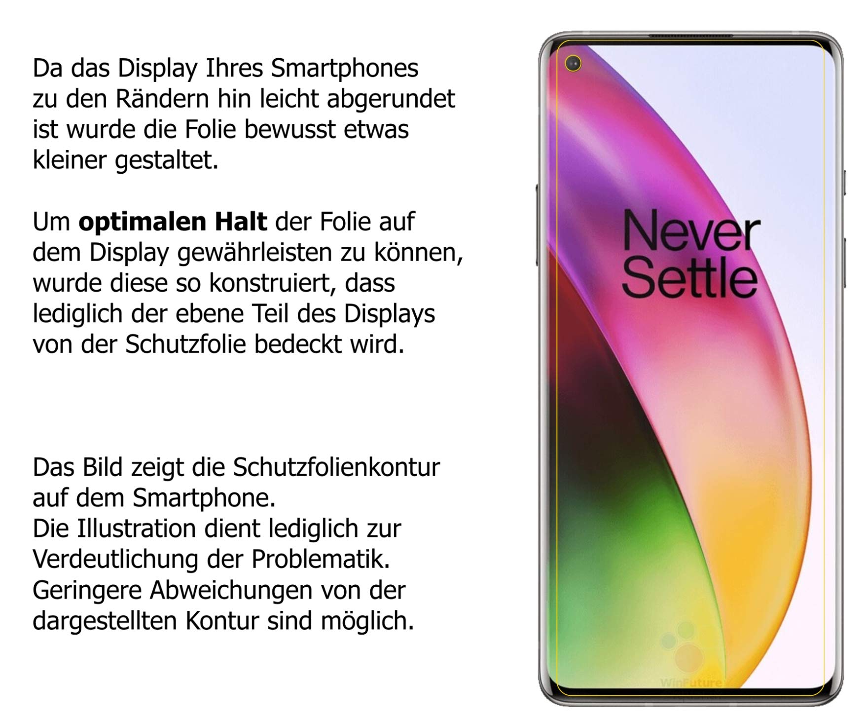 Dipos Pellicola Protettiva Antiriflesso Per OnePlus 8 - 2 Pezzi, Opaca, Anti-impronta, Made In Germany - 4