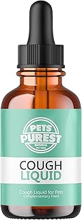 Pets Purest Cough Medicine for Dogs, Cats & Pets 30ml - 100% Natural Dry Cough Liquid Drops Remedy for Kennel Cough, Respiratory Tract Symptoms, Dry Nose, Sneezing & Barky Hacking