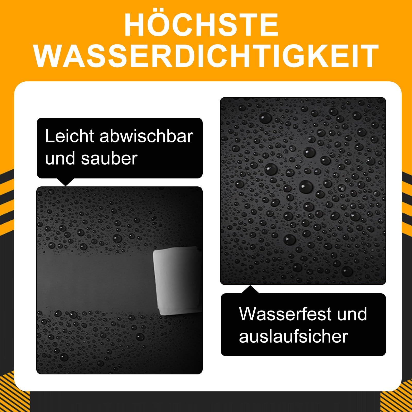 Teichfolie HDPE 0,5mm 3mx3m Schwarz Schwerlast Gartenteich
