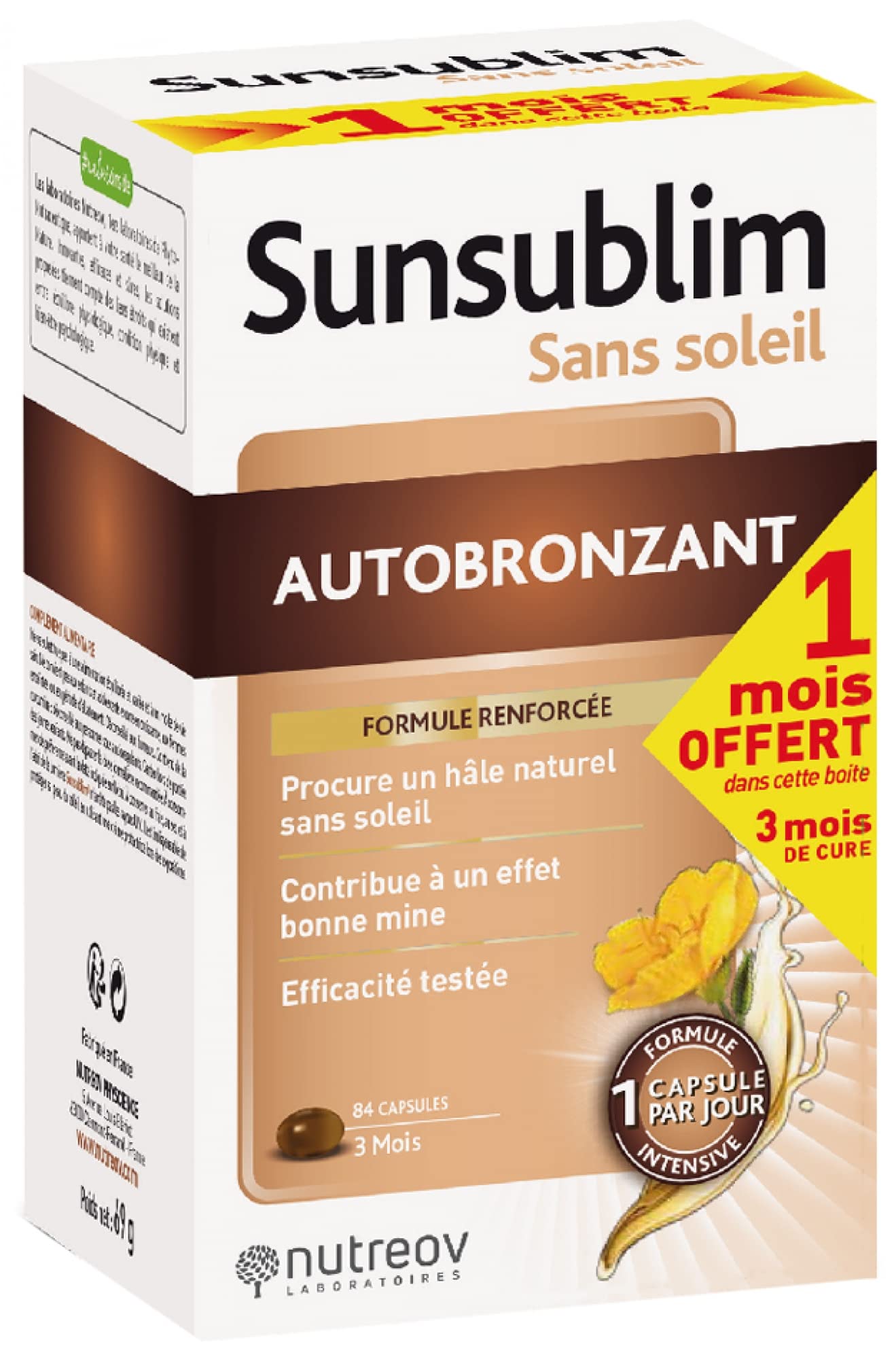 Nutreov Sunsublim Self-Tanning Pack of 3 x 28 Capsules