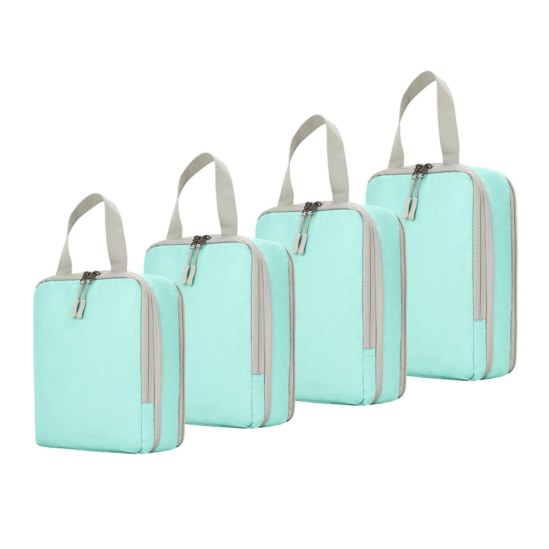 Organizer Viaggio Set di cubi imballaggio a compressione, borsa impermeabile for organizzare indumenti, valigia da viaggio, organizer for biancheria intima(Green)