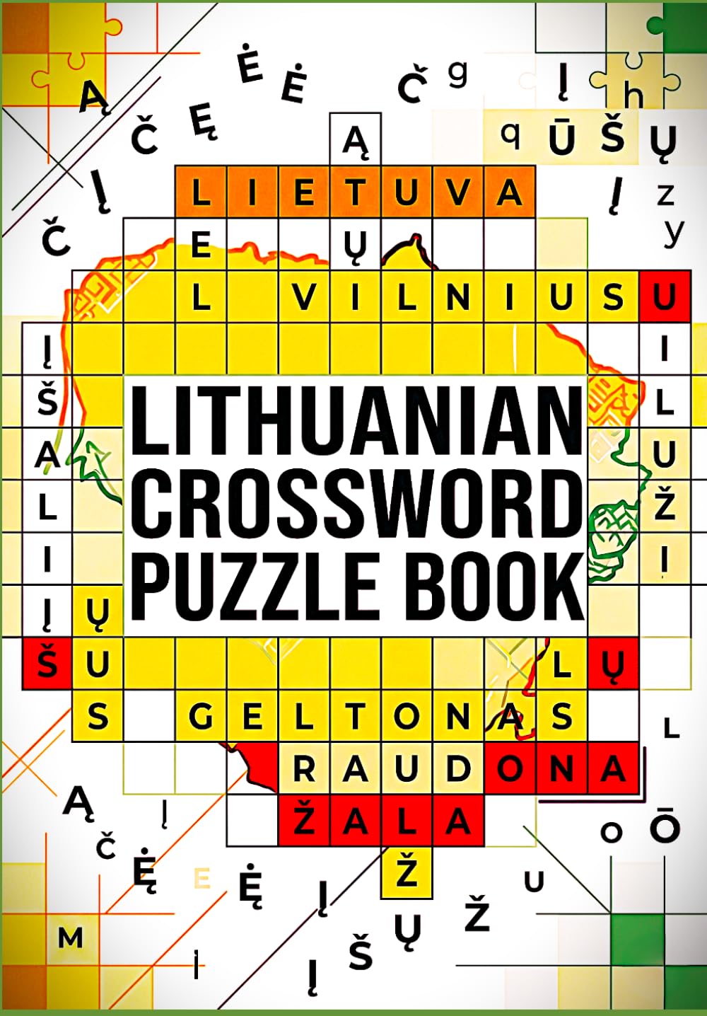 Large Print Lithuanian Crossword Puzzles: Fun Lithuanian Word Challenges for Relaxation, Brain Training & Vocabulary Building