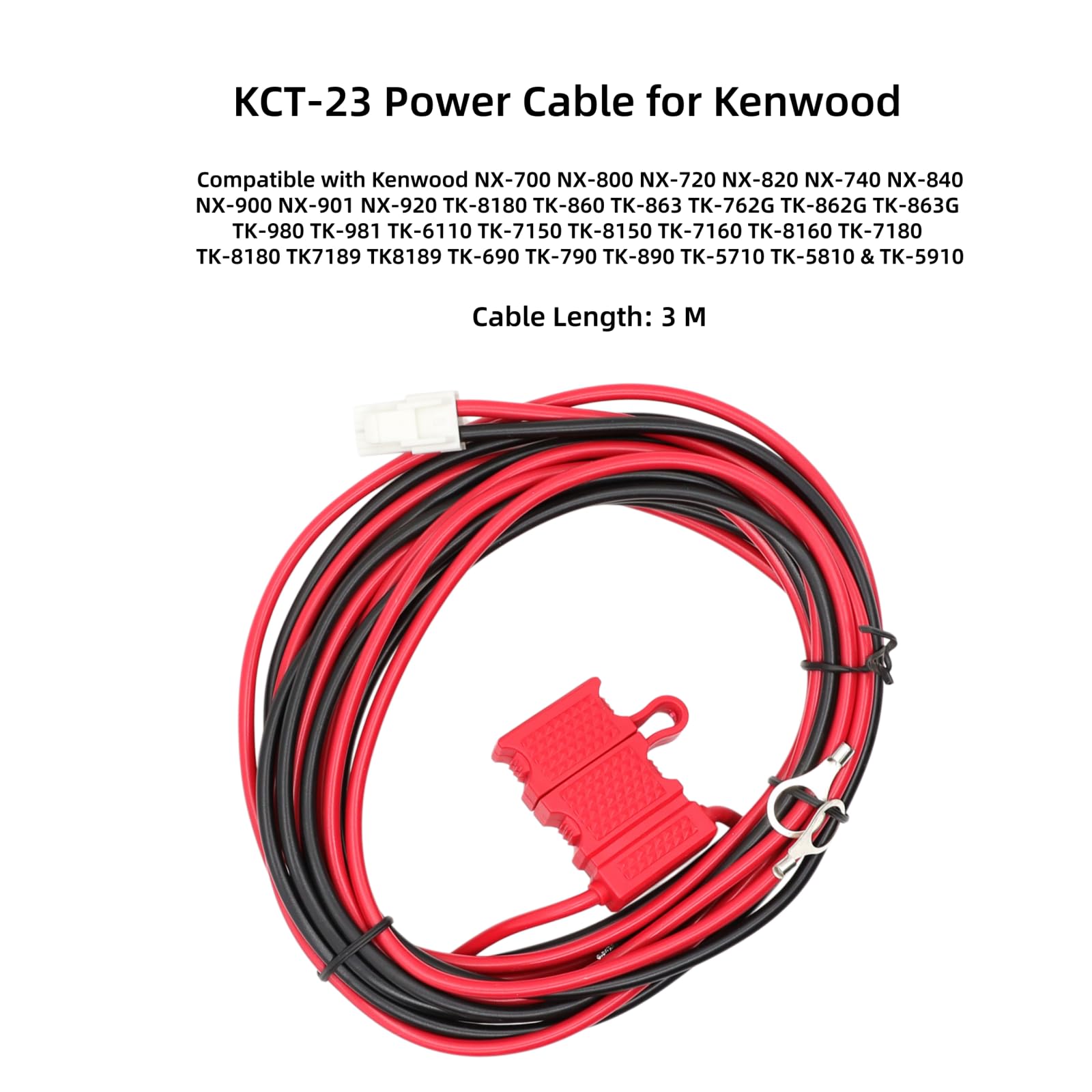 その他 tkt1230 Amazon.com: KCT-23 Power Cable for Kenwood TK690 TK790 TK890