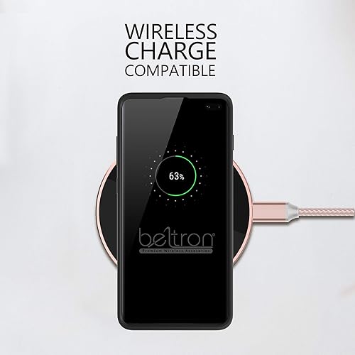 Miniatura 5 de BELTRON Funda ultra fina con parte trasera transparente compatible con Samsung Galaxy S10 Plus G975 (características MIL-STD-810G probado, a prueba