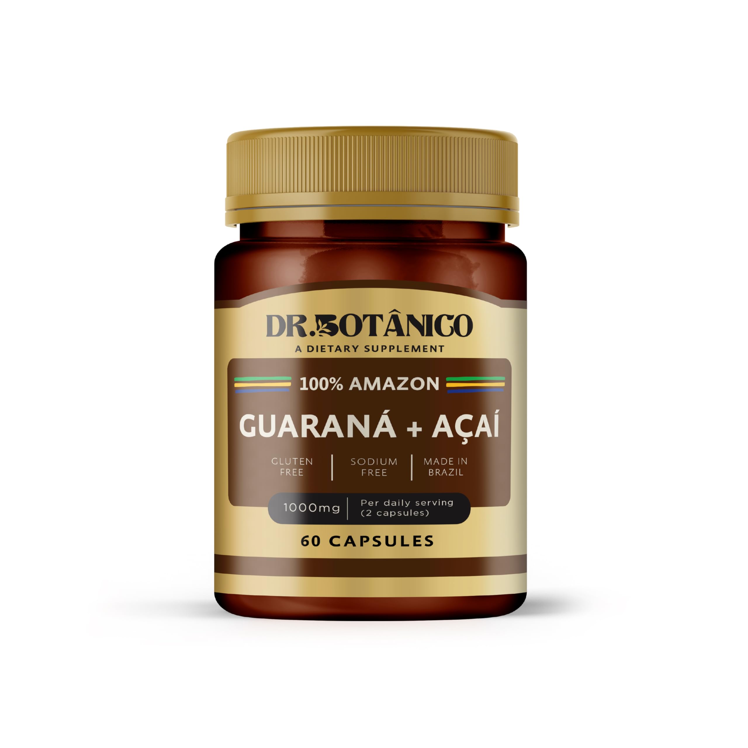 Dr. Botânico GUARANÁ + AÇAÍ 1000MG 60 Capsules