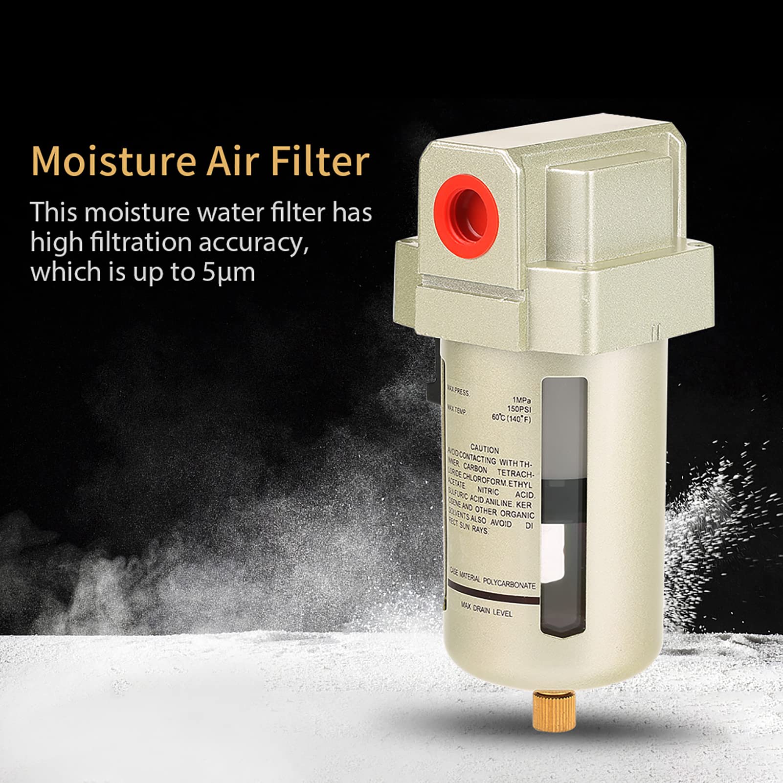 Yctze PCS AF4000-04 PT1 / 2 pour la Filtration Erior et d'impureté dans les Systèmes Compressés