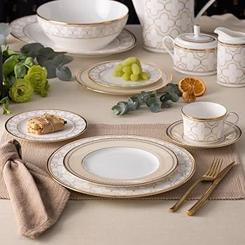 Noritake ゴールド縁取り皿5枚セット Amazon.co.jp: ノリタケ Trefolio ゴールド 食器 5点セット