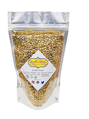 Roods Fresh Organic Kulthi Dal/Horse Gram/Gahat/Macrotyloma Uniflorum (500 gram)