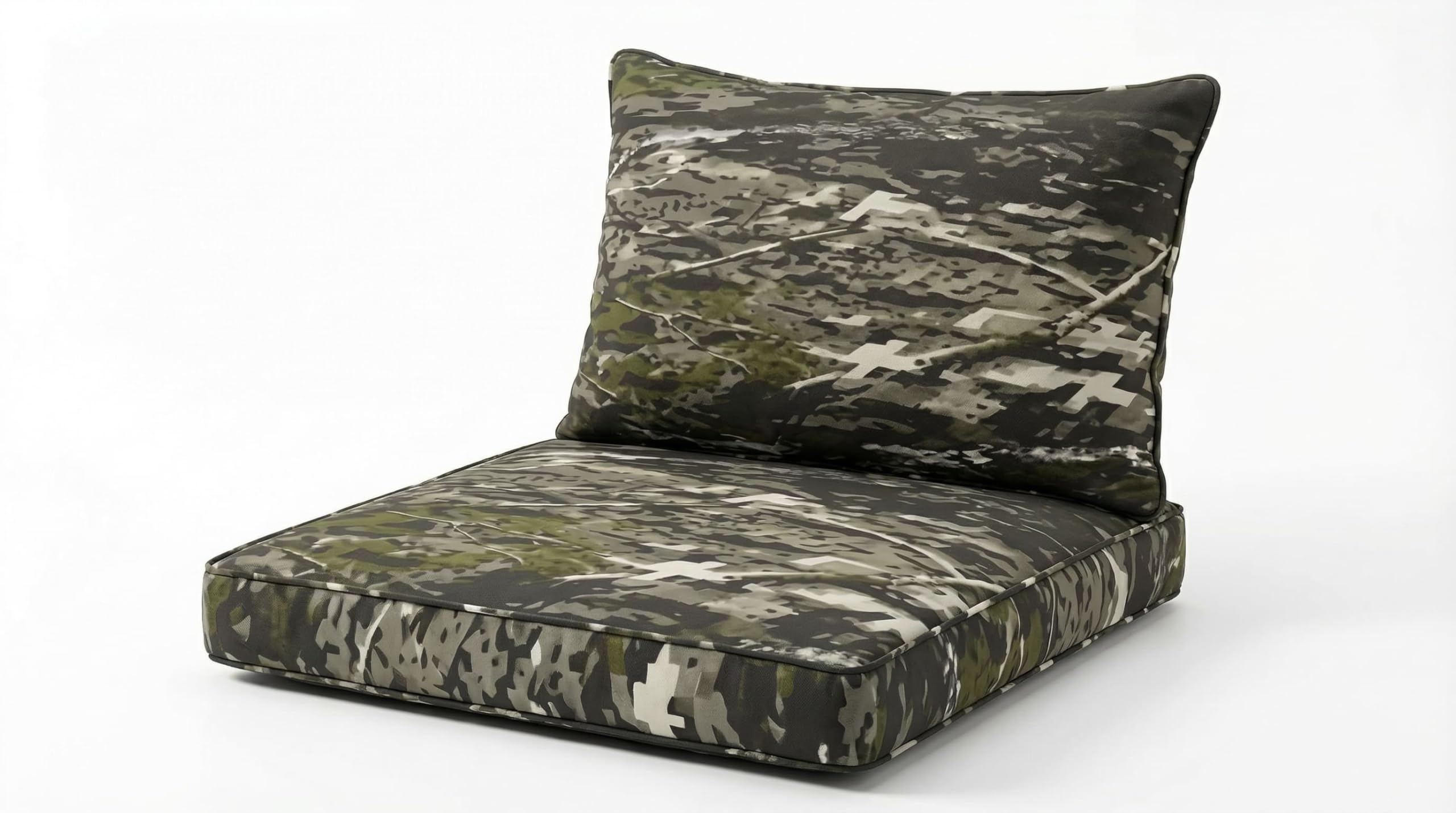 DREAMLAYER Rattan Garden Furniture Cushion Set – Outdoor Replacement Cushions for Patio Sofa & Conservatory – Water Resistant Covers (Bird Camouflage, Back Only)