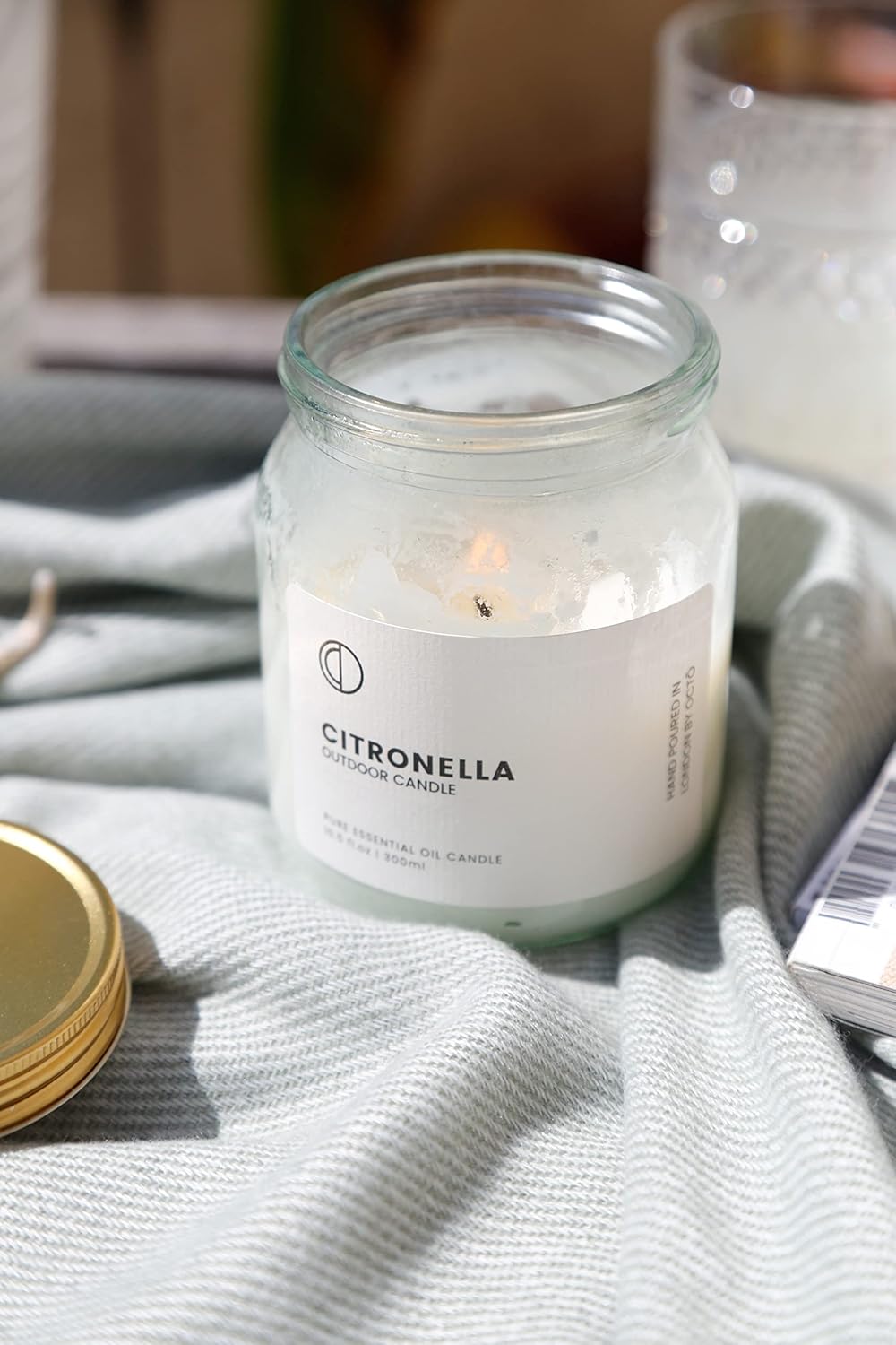 OCTŌ Citronella Candle Outdoors 300ml, Natural, 10 x 8 cm - Image 3