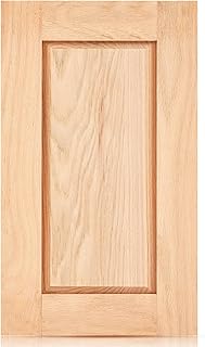 Unfinished Oak Kitchen Cabinet Door Replacement Shaker Cabinet Doors Bathroom Vanity Replacement Doors for Kitchen, Bathroom, Closet(13.25'' W X 22.5'' H)