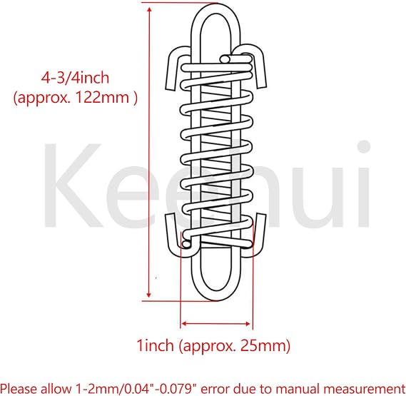 Stainless Steel304 Titan Dog Shock Spring with Swivel Eye Snap Hooks