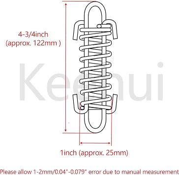 Stainless Steel304 Titan Dog Shock Spring with Swivel Eye Snap Hooks