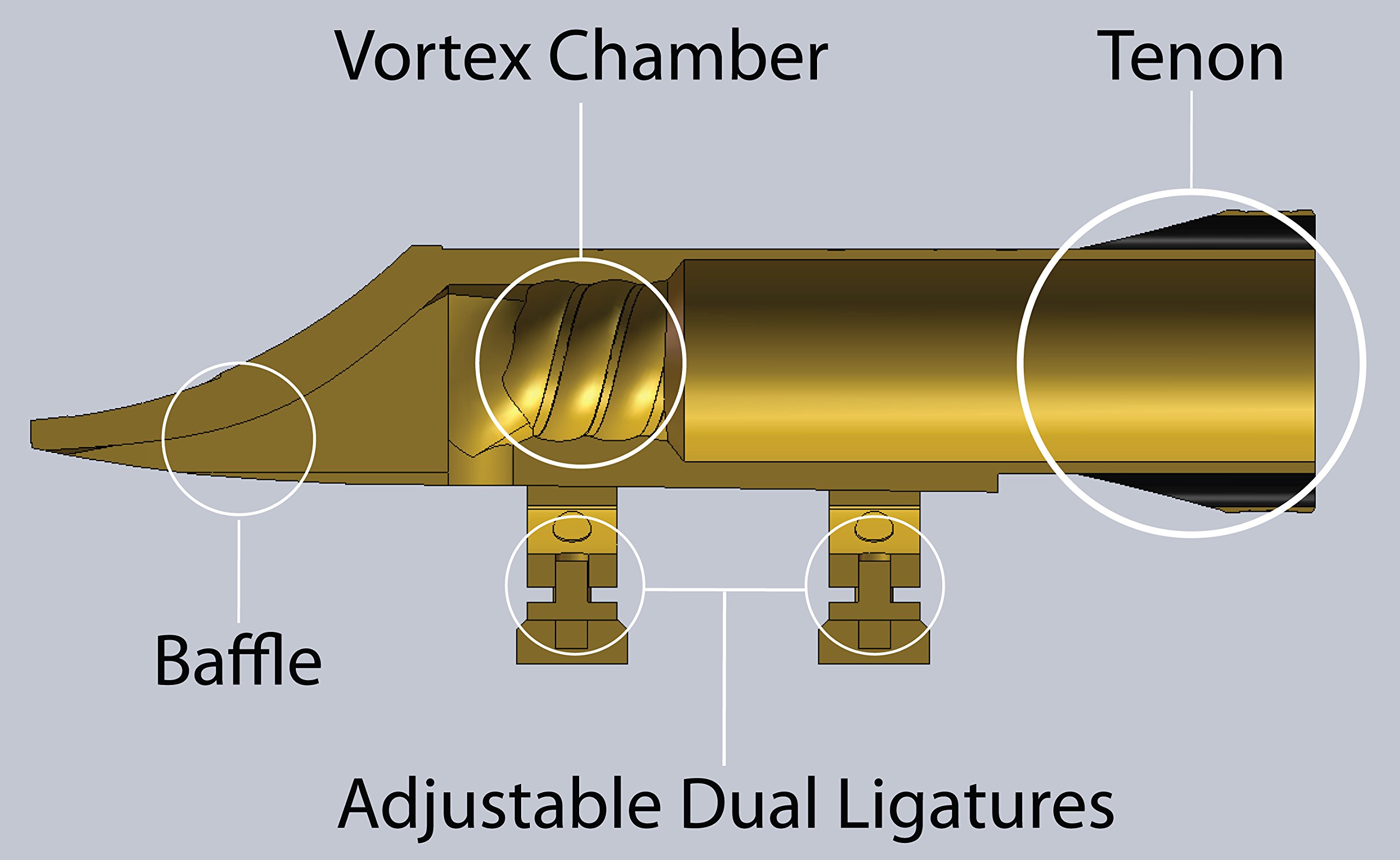 BARI マウスピース サイクロン　6 アルトサックス Amazon.co.jp: BARI バリ マウスピース サイクロン アルト #6