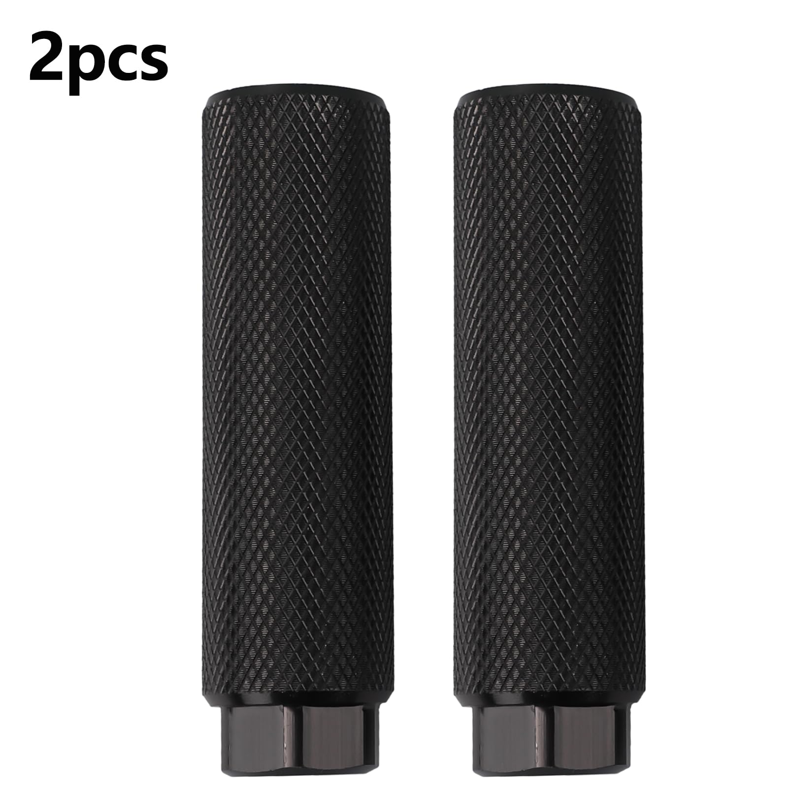 Lot 4 Piquets De Vélo Uxcell Aluminium Antidérapants 3/8" - Violet/noir - 100mm