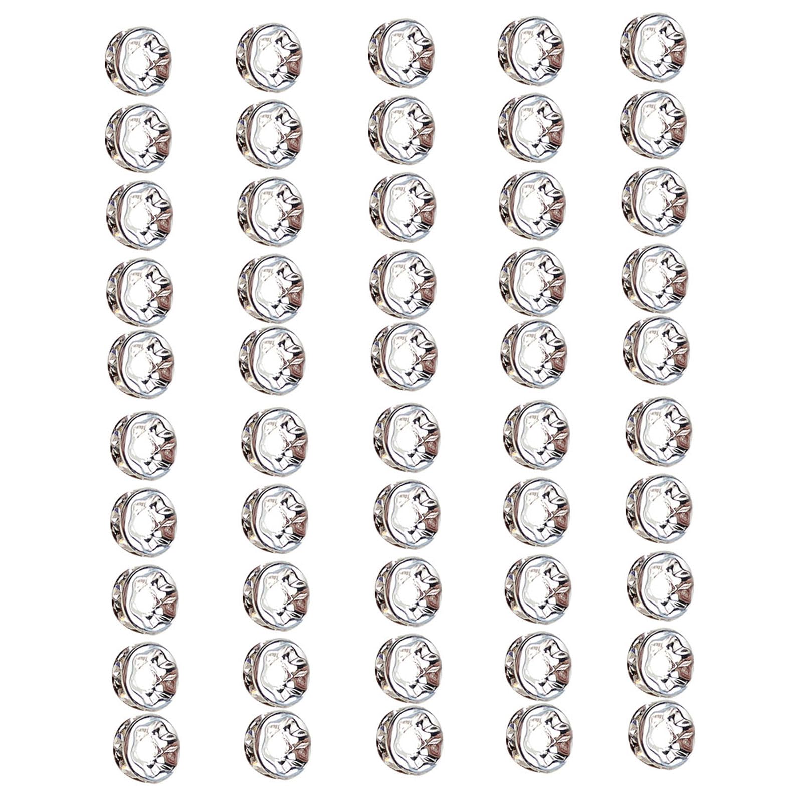 carotoe Alloy Beads Spacers Featuring Rhinestones Detail for Jewelry Crafting Spacer Beads