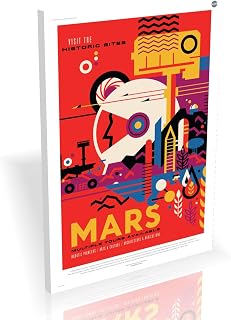 Mars - NASA JPL Visions of the Future - Top Quality Box Framed Canvas Ready to Hang