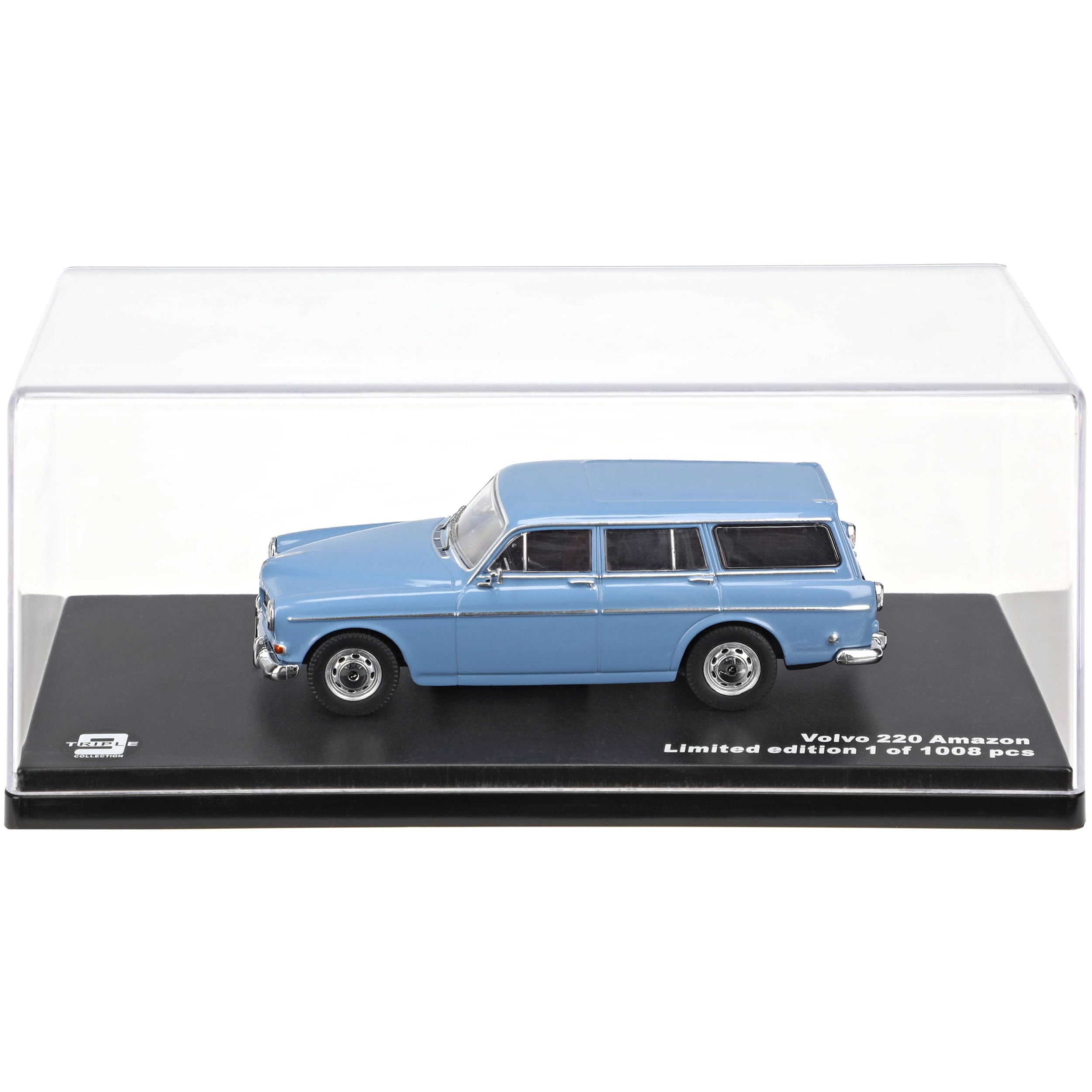 alles-meine.de GmbH Volvo 220 Amazon 1962 Kombi Hell Blau limitiert 1 von 1008 Triple 9 1/43 PremiumX Modell Auto mit individiuellem Wunschkennzeichen