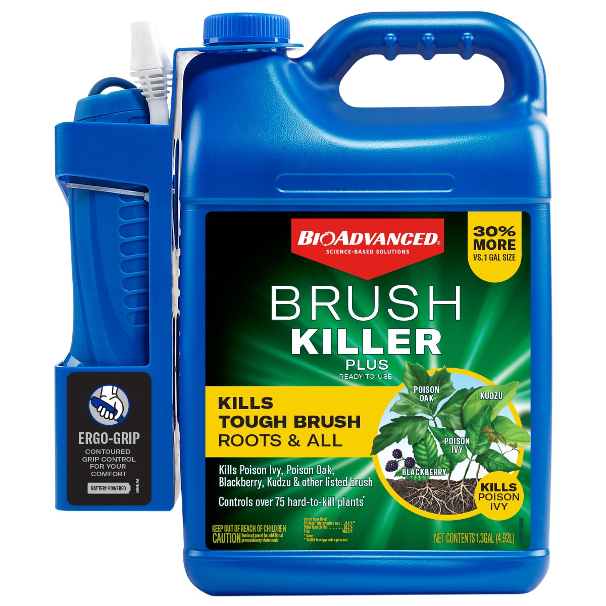Photo 1 of BioAdvanced Brush Killer Plus Spray - Kills Poison Ivy - 1.3 Gal Bottle