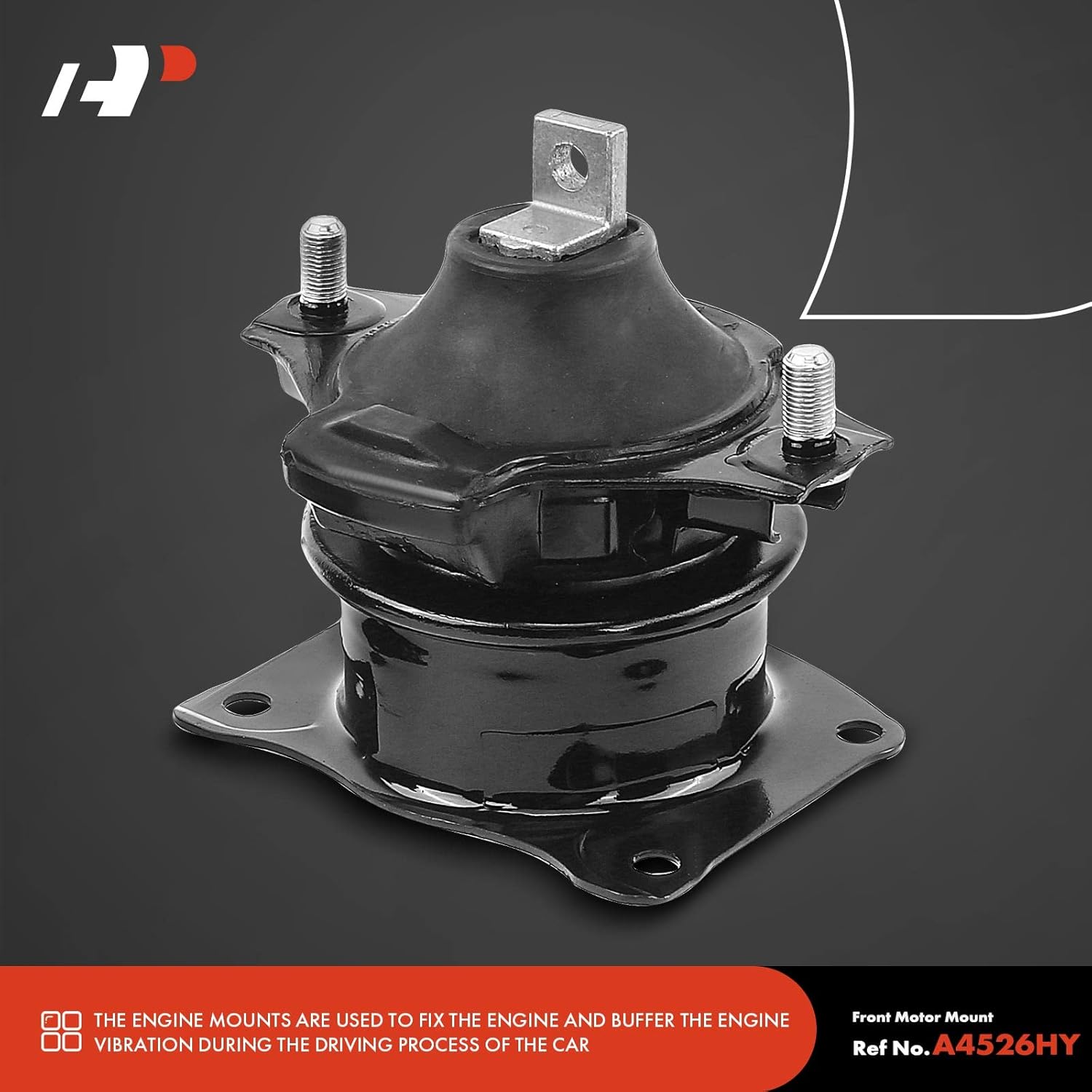 A-Premium 5PCS Engine Motor Mount and Transmission Mount Set Compatible with Honda Accord 2003 2004 2005 2006 2007 L4 2.4L, Automatic Transmission, Replace# 50830-SDA-A02, 50820-SDB-A01