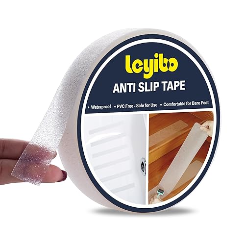 Miniatura 7 de Cinta antideslizante transparente impermeable para exterioresinteriores, 2 pulgadas x 22 pies, cinta de agarre de tracción antideslizante para