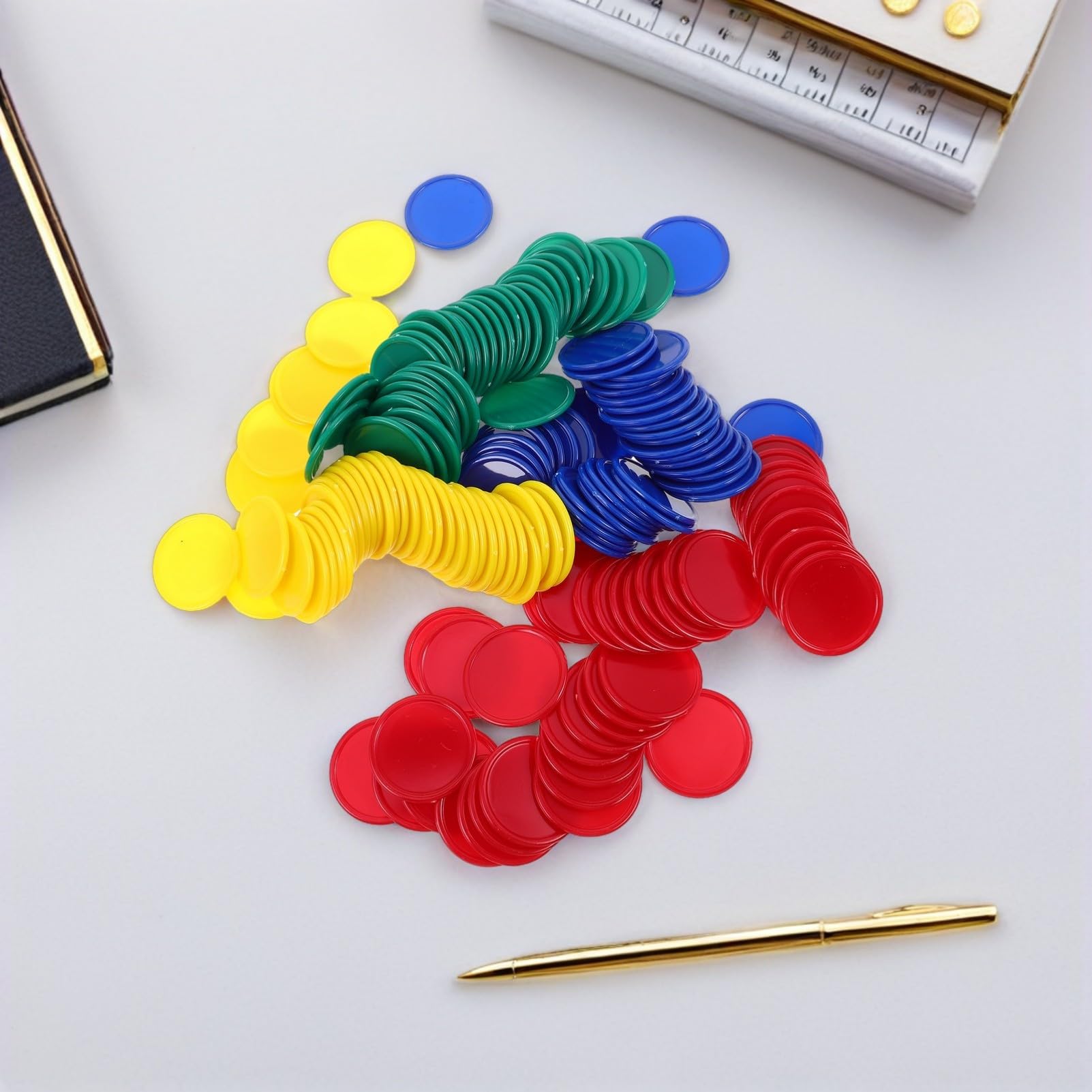 160 Fiches Bingo Colorate in Plastica per Premi Studenti Gettoni Gioco Educativi per Matematica e Incentivi in Classe Dischi Didattici per Apprendimento e Gioco