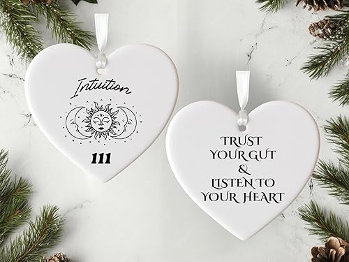 Angel Number Ornament, Mystical Celestial Keepsake, Dainty Numerology Ornament, Lucky