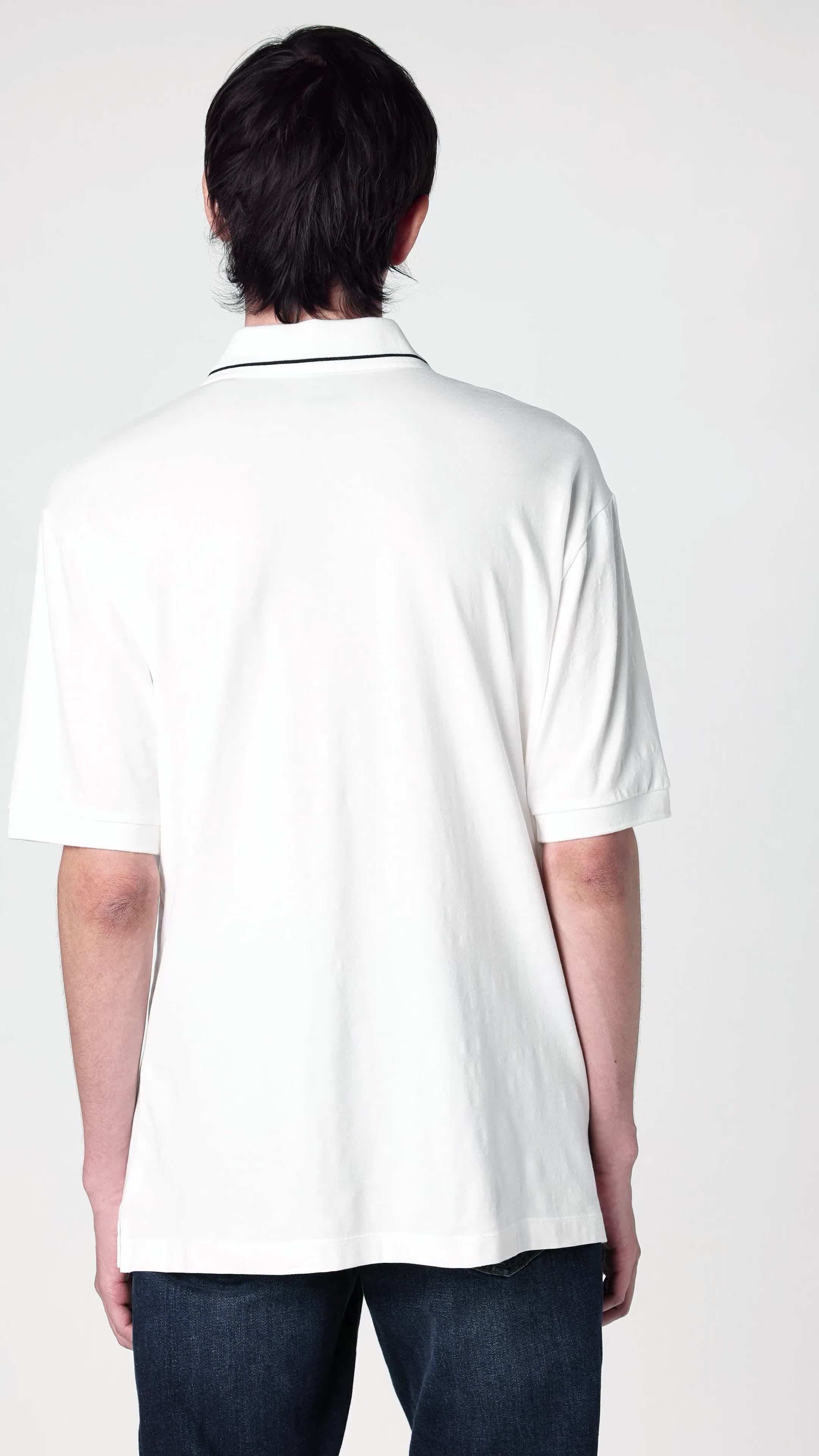 Camiseta polo Armani Exchange Milano/Nueva York con logo miniatura 6
