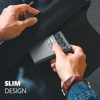 VULKIT Credit Card Holder RFID Protection, Pop Up Metal Card Holder With Double Card Cases Slim Smart Wallet For 10 Cards Space Grey 1123363839