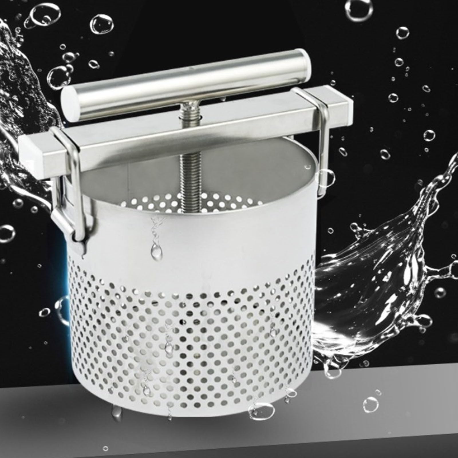 Presse manuelle en acier inoxydable pour déshydratation rapide des légumes et extraction de jus de citron avec presse manuelle haute efficacité