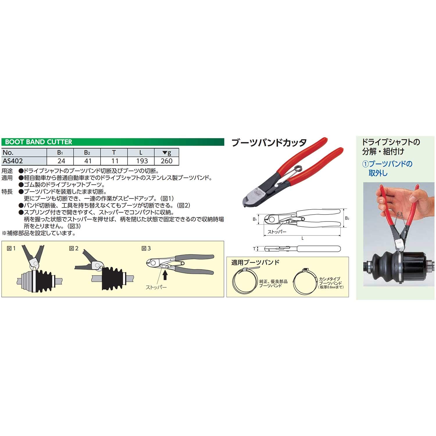 Kyoto Tools (KTC) AS402 Boot Band Cutter : Amazon.ca: Tools