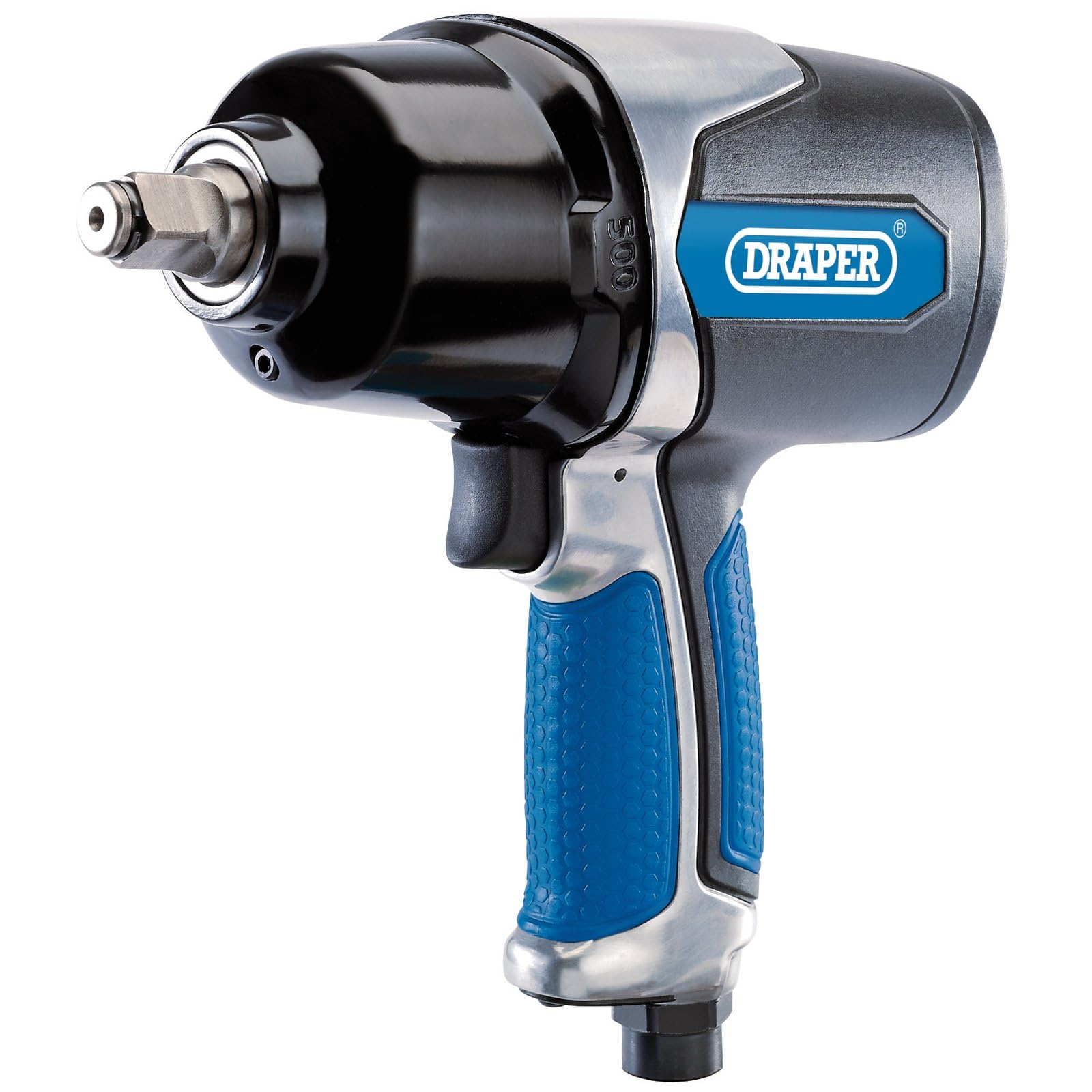 Draper 1/2"" Drive Air Impact Wrench 500Lb-Ft 680Nm Ratchet Compressor Tool 83745