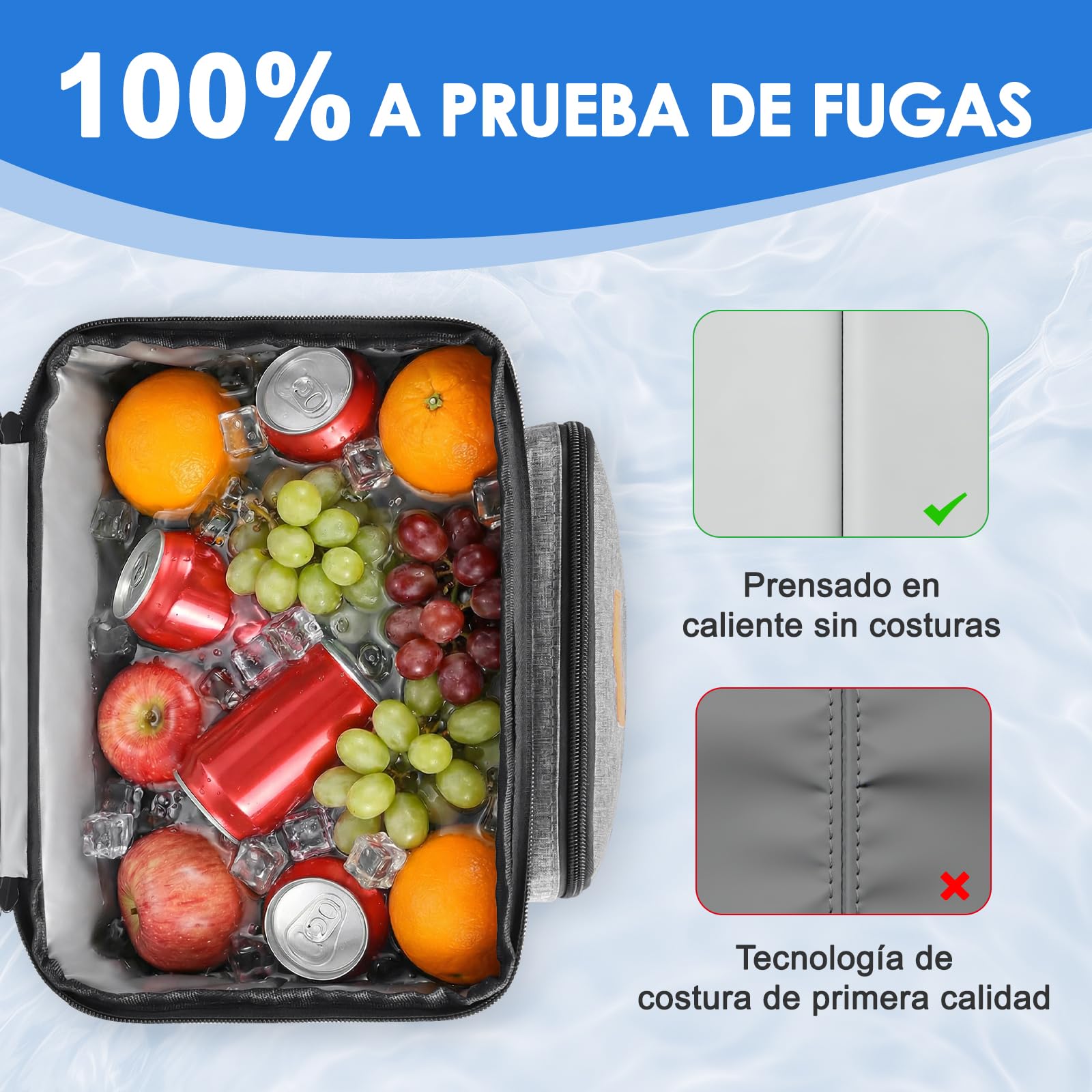 Mochila Nevera Isotérmica Bolsa Térmica Bolsa de pícnic 24L Mochila Nevera Grande Antifugas Neveras Portatil Bolsa de Picnic/Camping/Playa/Barbacoa/Viajes/Familia