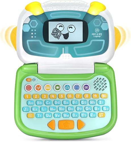 Miniatura 4 de LeapFrog ABC y 123 Laptop para preescolares de 3 a 7 años, color verde