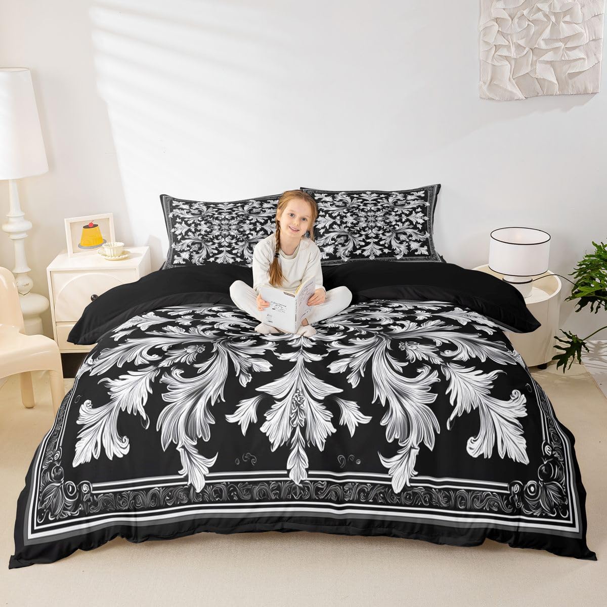 Parure de couette gothique vintage et fleurie pour relooker la chambre des ados