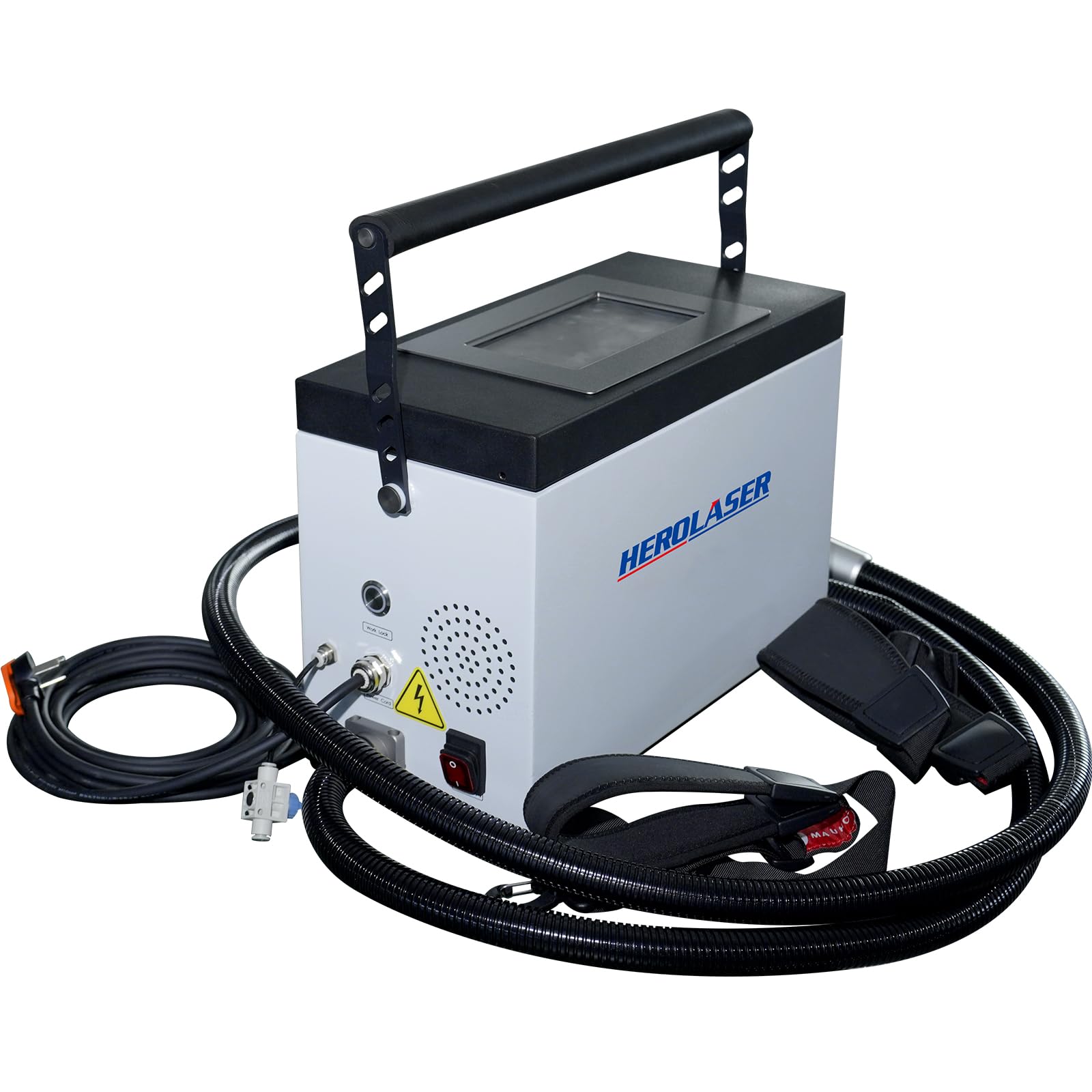 HERO LASER 100W Portable Pulsed Laser Cleaning Machine, Air Cooled Laser Rust Removal Machine, Hand-Held Fiber Laser Cleaning Machine for Metal Rust Oil Coating Removal