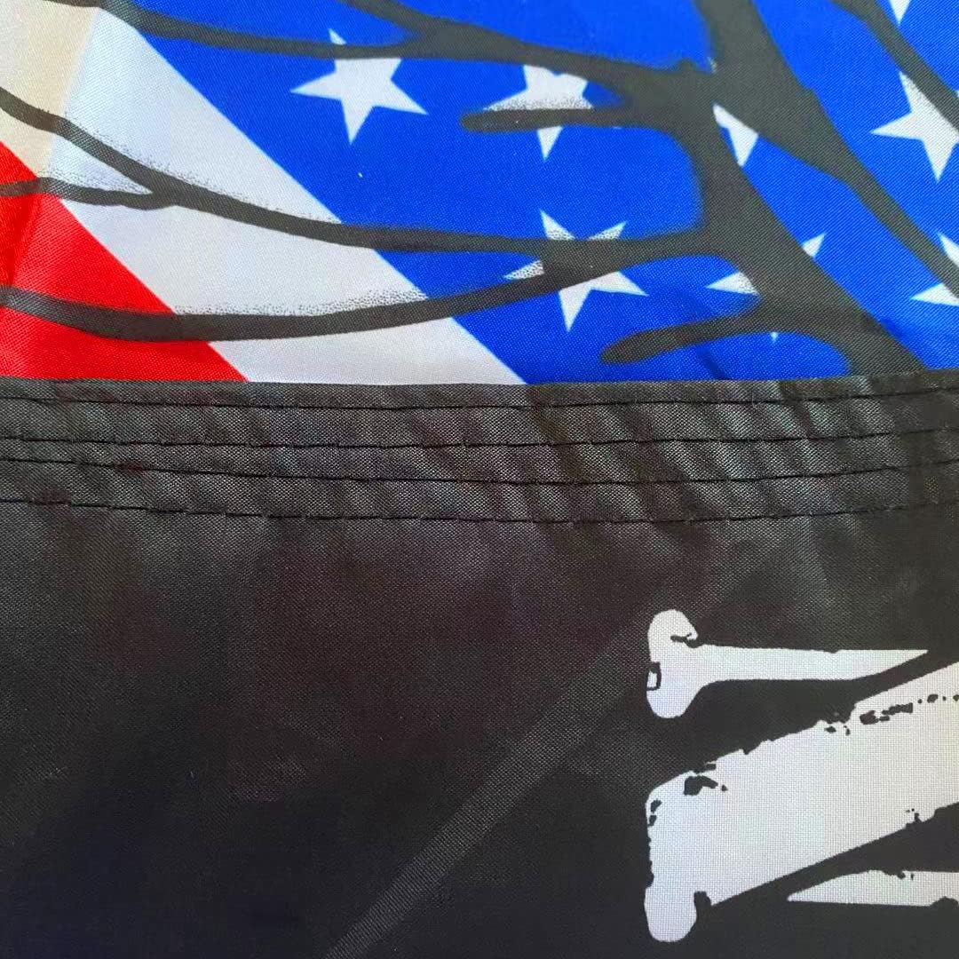 Jayus Eagle Pow Mia Flag Double Sided 3x5 Outdoor-Vivid Colors polyester 220D 3Ply Pow Flags Banner- You Are Not Forgotten Prisoner of War Mia Flag with 2 Grommets