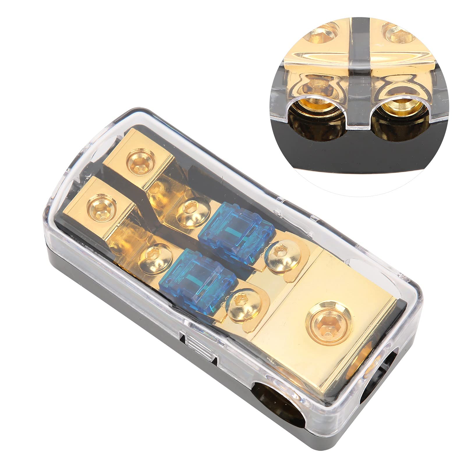 Auto Power Distribution 60A Blade Fuse Box - 1 In 3 Out Car Audio Power ...