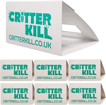 CritterKill Spider Trap 6 Pack - Spiders And Crawling Insect Killer Traps - Child And Pet Safe - Eco Friendly