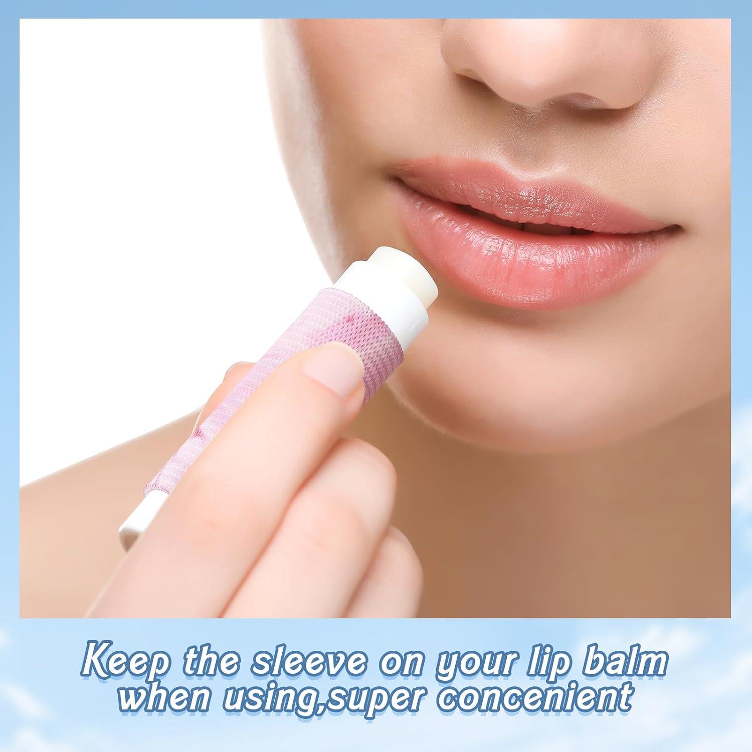 Sureio 10 Pack Lip Balm Holder Keychain Bulk Lip Gloss Keychain Gifts for Women Christmas Nurse