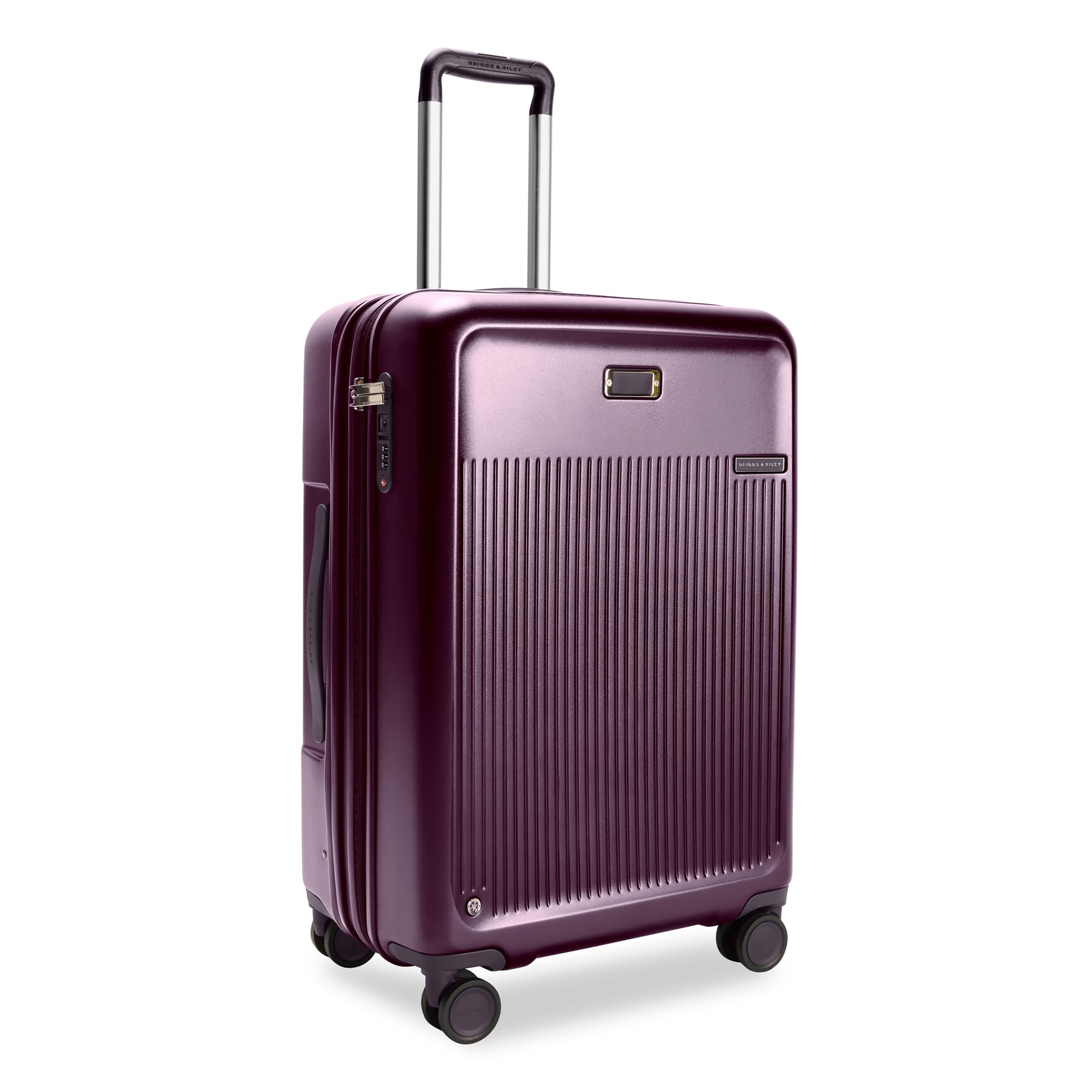 Briggs & Riley Sympatico Hardside Luggage Collection, Plum, 21" Global Carry-On, Sympatico Hardside Luggage