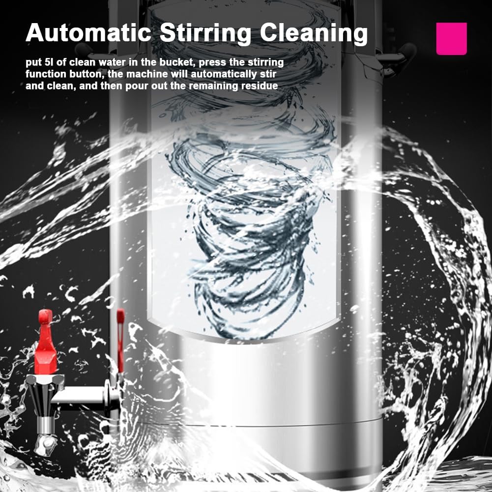 Commercial Soy Milk Machine Electric Soy Milk Machine with Removable Filter and Slag Separation Timer Refiner Suitable for Kitchen Restaurant (18L)