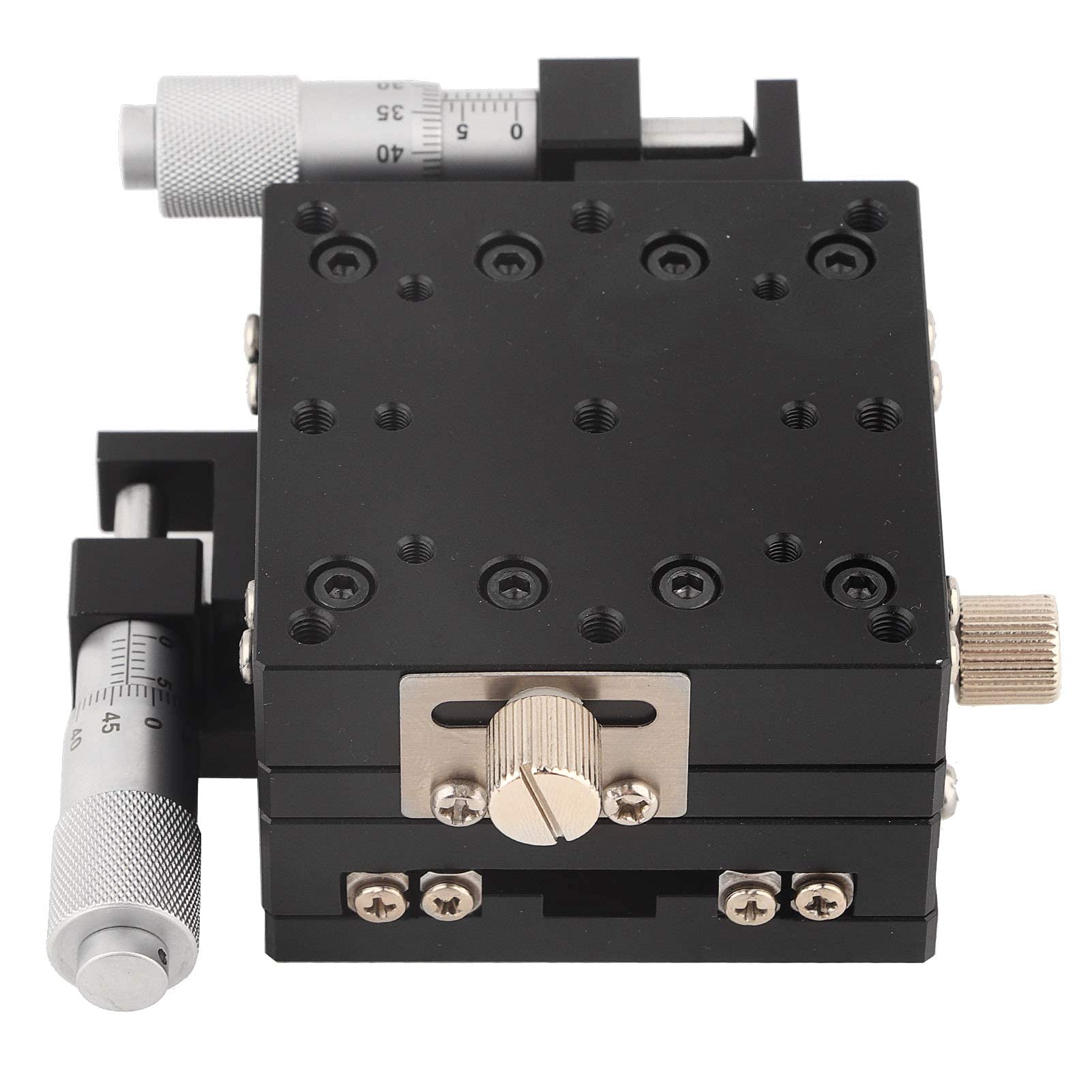 Manueller Präzisions Lineartisch , Manueller Mikrometer Kreuzrollen Lineartisch , Trimmlager Tuning Plattform Schiebetisch mit Schwarz eloxiert , für Produktionsmaschinen
