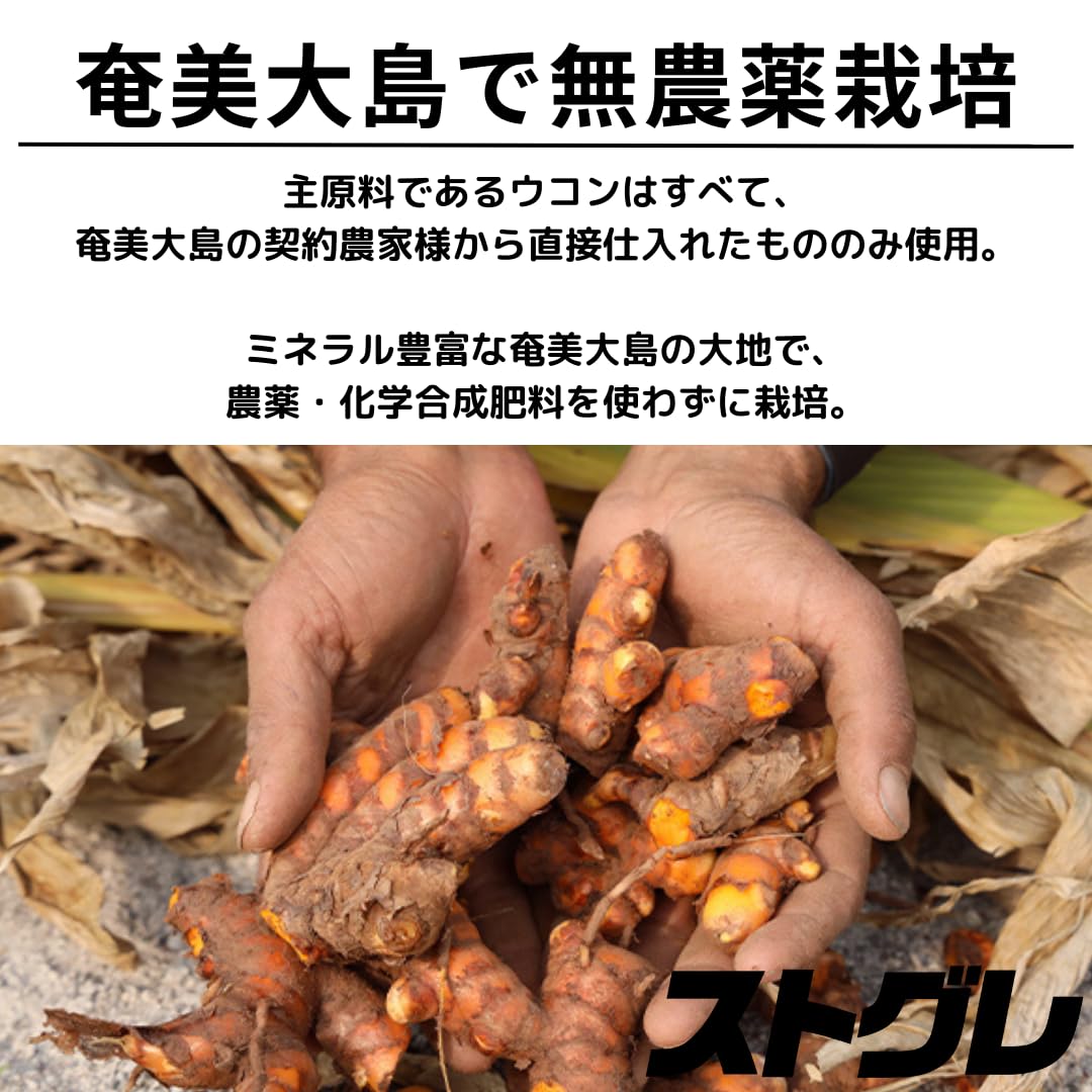 Amazon.co.jp: ストグレ 奄美大島産ウコン4種 二日酔い 喜界島産 