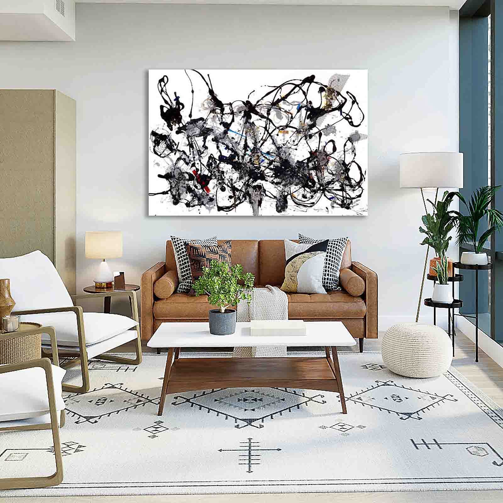 ジャクソンポロック (特注の額縁付き) ジャクソン ポロック ポスター 絵画 額 アートパネル アート