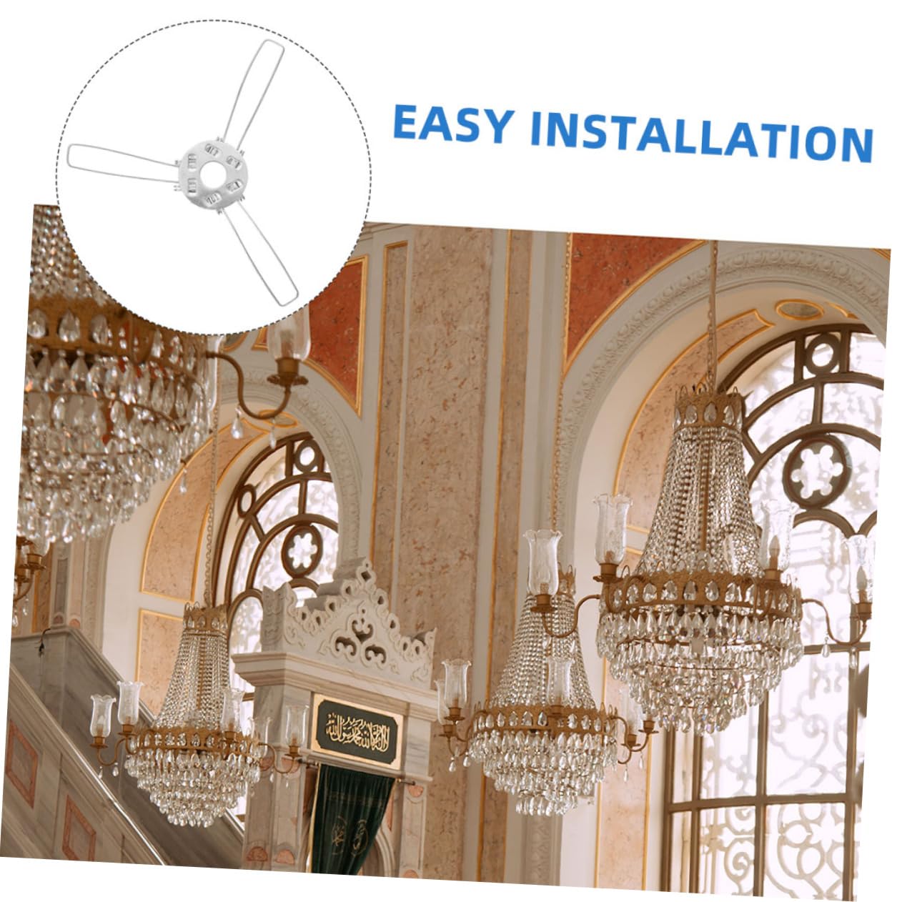 WEI Plafonnier Avec Abat-jour En Fils Métalliques 5 Ampoules G9 Cadre