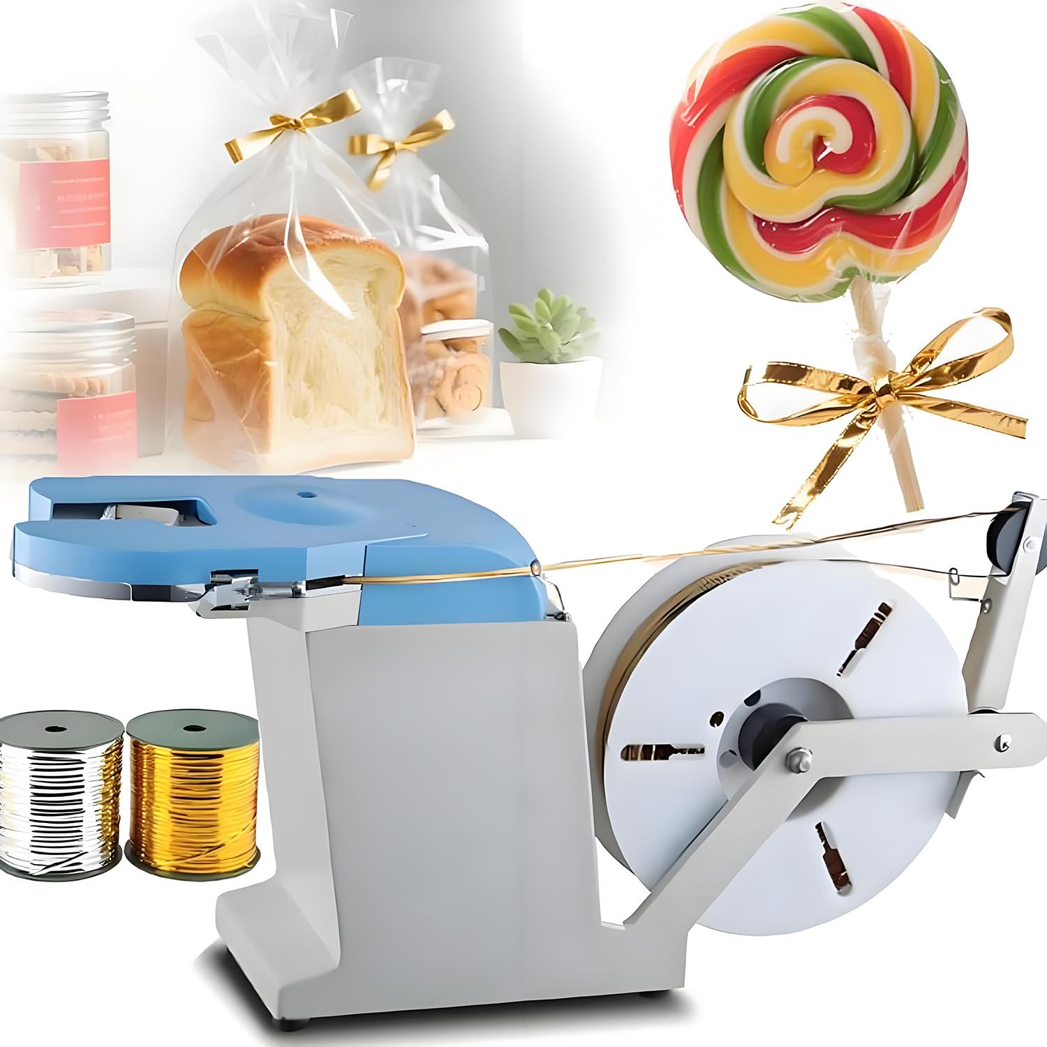 AYCDL Twist Tie Machine,Automatic Wire Twisting Machine,Bundling Sealing Equipment,for Bread, Toys, MoreBag Sealers