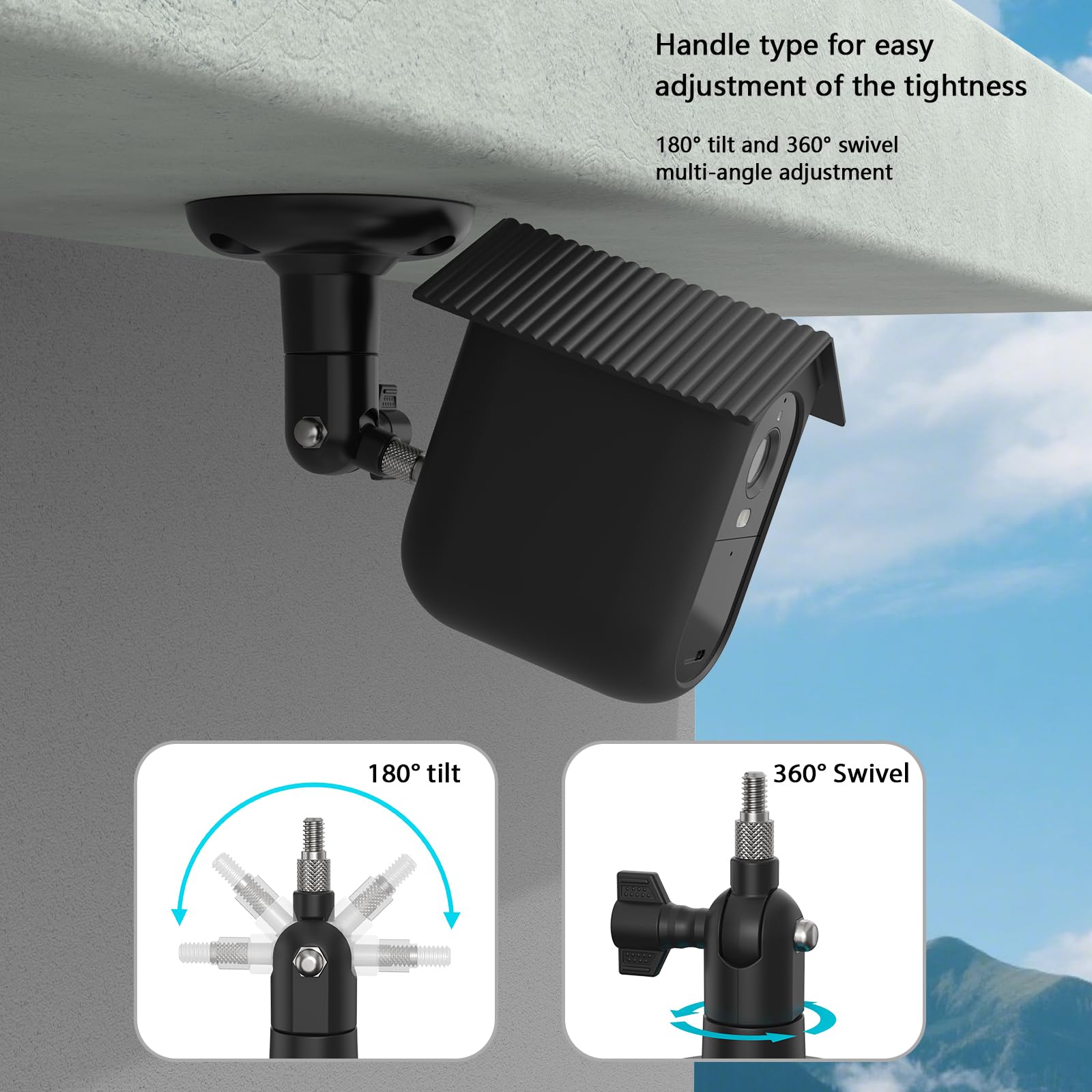TIUIHU Wall Mount for Arlo Essential 2 HD XL & Arlo Essential 3 2K XL Video Security Camera Outdoor Wireless - Image 4