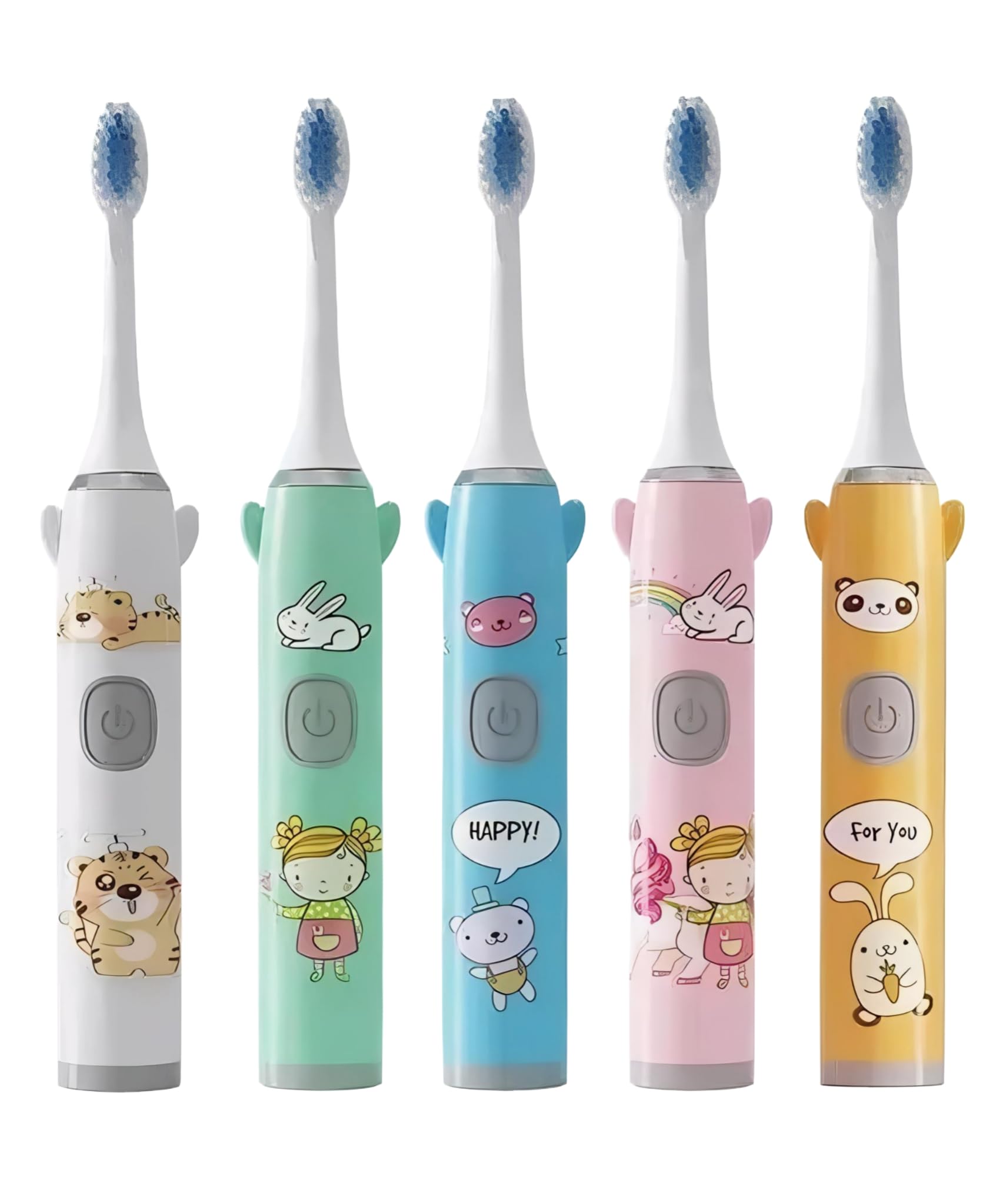1pc Premium Kids Electric Toothbrush - Ultra-Soft Sonic Vibration | Smart 2-Min Timer | BPA-Free | For Ages 3-12"-image-43